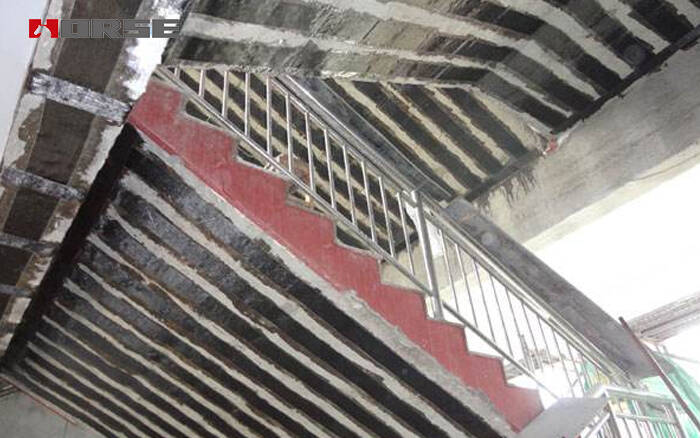 Staircase strengthening with FRP materials Staircase strengthening with FRP materials