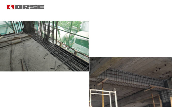 Reinforcement of frame beam Reinforcement of frame beam