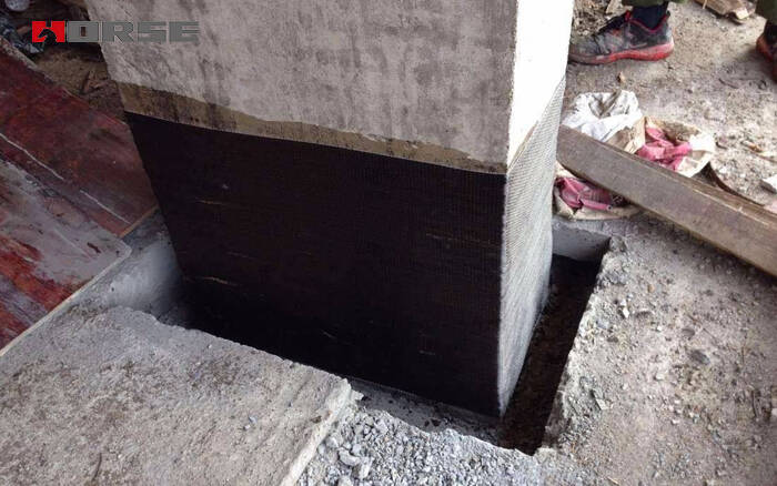 Carbon fiber wrap for column strengthening Carbon fiber wrap for column strengthening