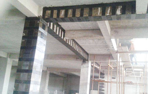 carbon fiber reinforced column