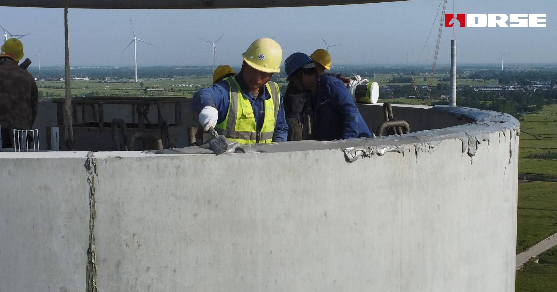 Segmental Adhesive Challenges High Temperature of 50 ℃ on Concrete Tower Assembly