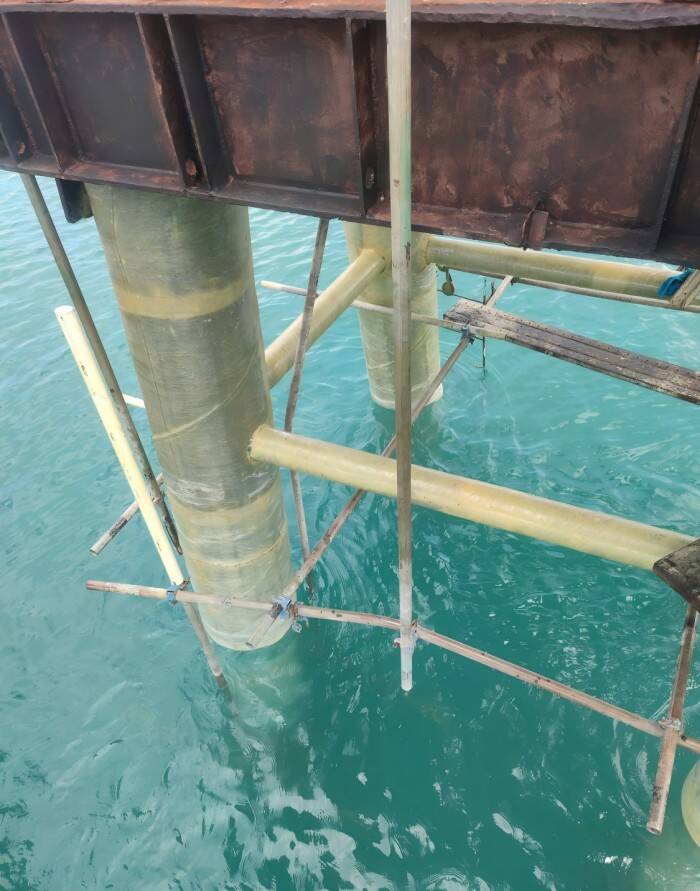 FRP Composite Strengthening Port Terminal in Indonesia FRP Composite Strengthening Port Terminal in Indonesia