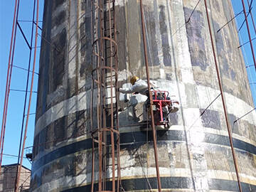 Strengthening Chimney With Carbon Fiber(FRP) Sheet In Kazakhstan